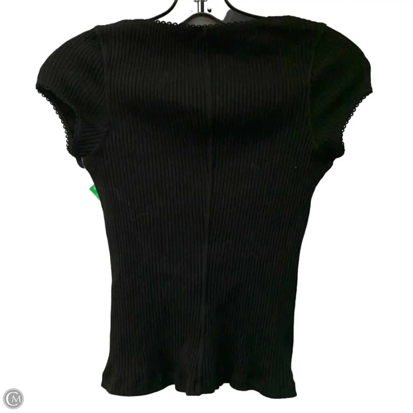 Top Short Sleeve By Free People In Black, Size: Xs