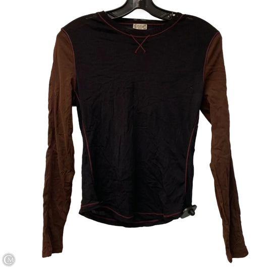 Top Long Sleeve By Free People In Black, Size: M