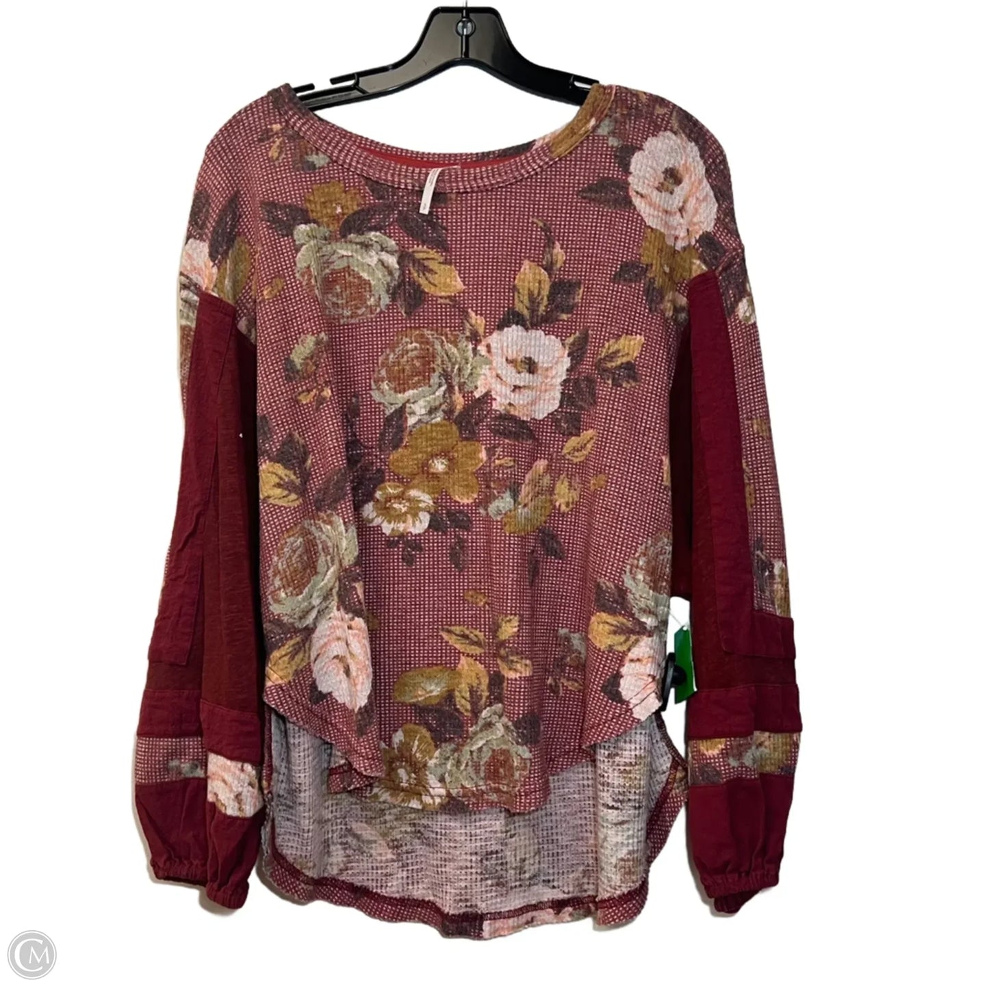 Top Long Sleeve By Free People In Red, Size: S