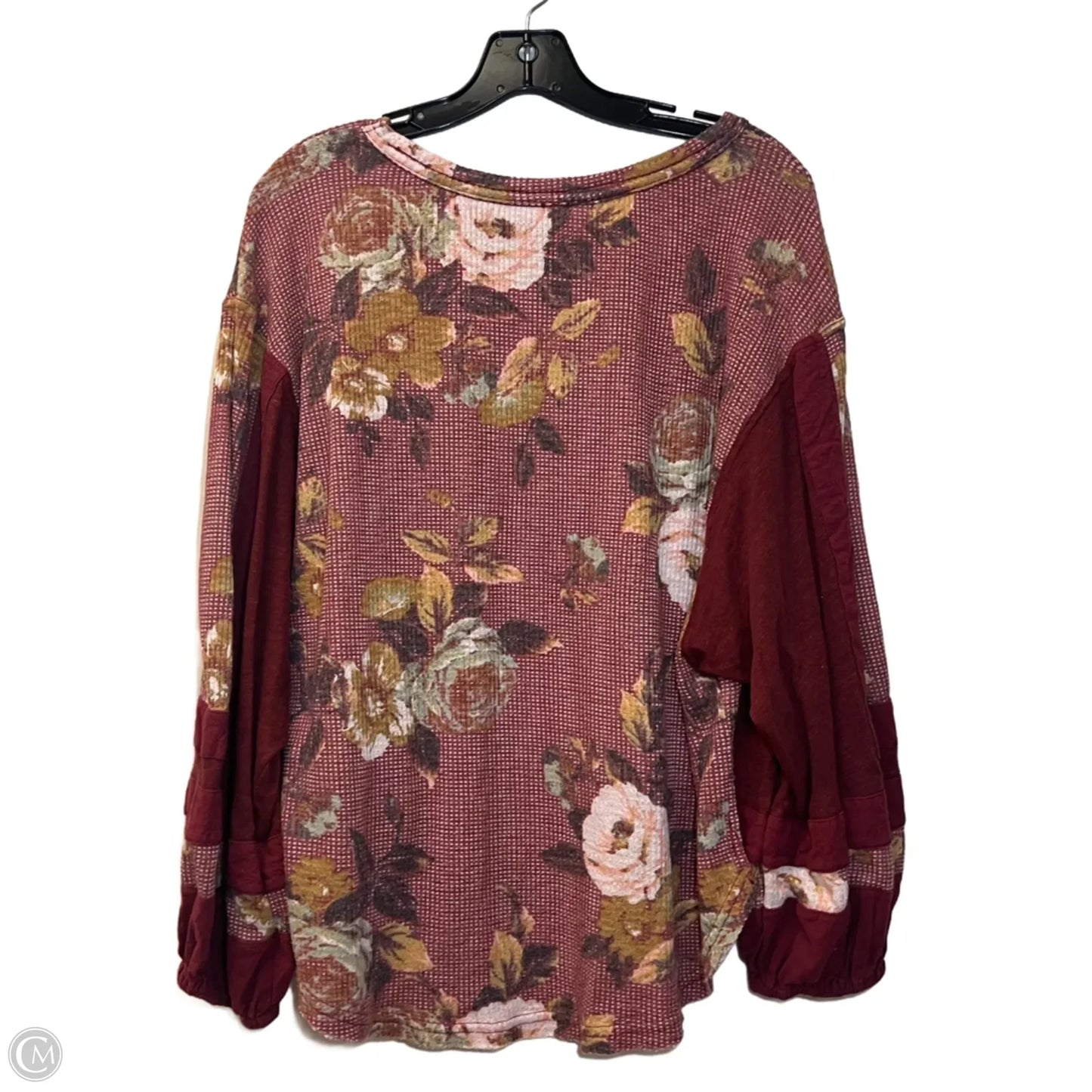 Top Long Sleeve By Free People In Red, Size: S