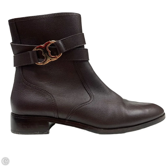 Boots Designer By Tory Burch In Brown, Size: 10