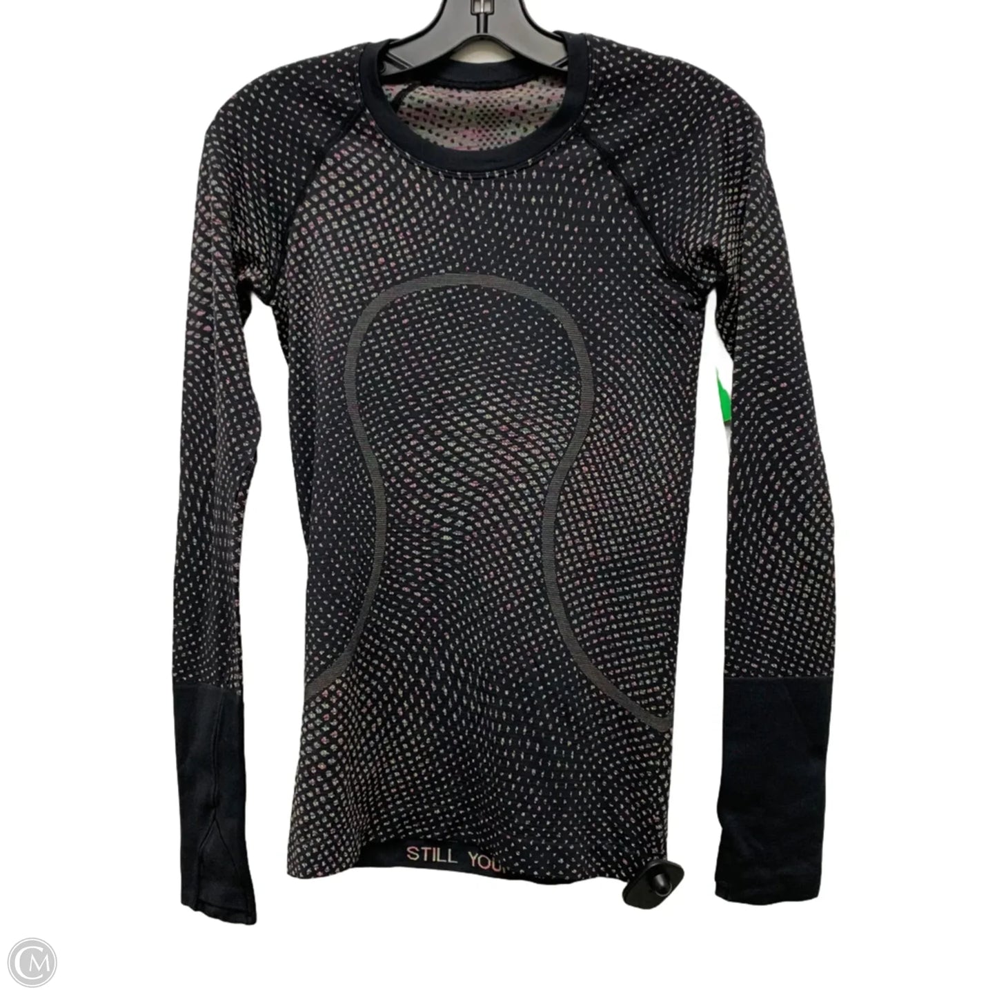 Athletic Top Long Sleeve Crewneck By Lululemon In Black, Size: Xs