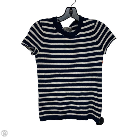 Sweater Short Sleeve By J. Crew In Striped Pattern, Size: Xxs