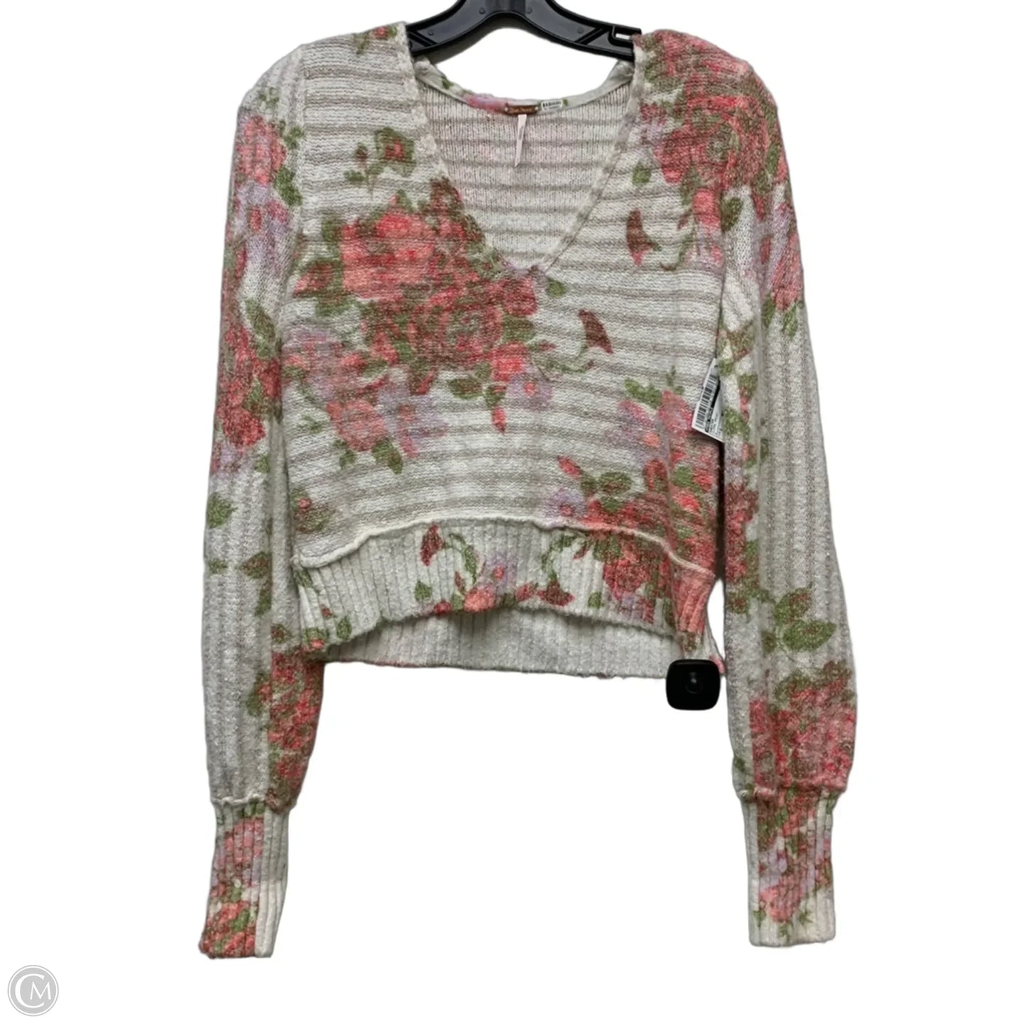 Sweater By Free People In Floral Print, Size: S