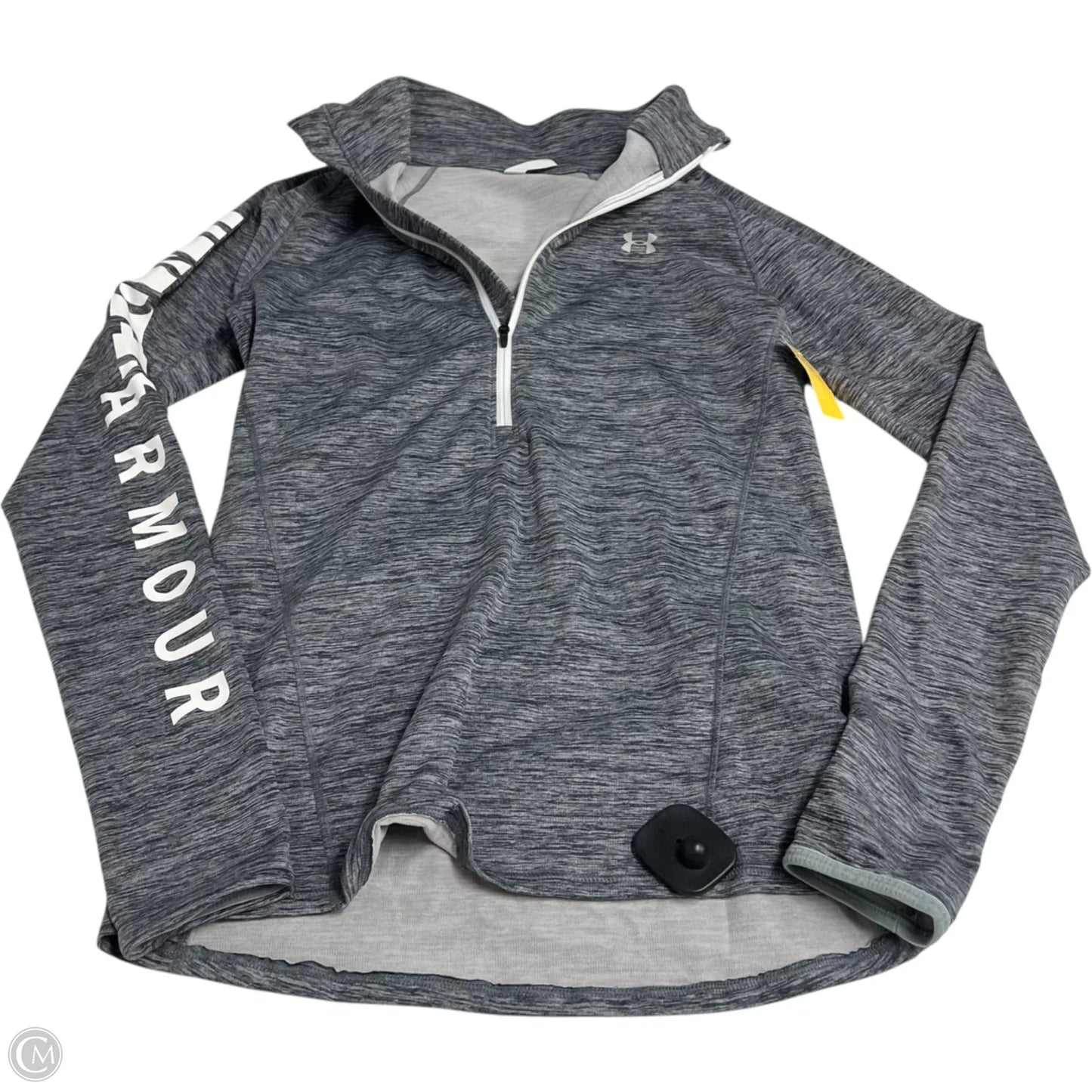 Athletic Sweatshirt Collar By Under Armour In Grey, Size: S