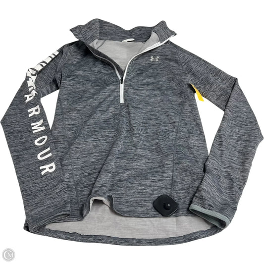 Athletic Sweatshirt Collar By Under Armour In Grey, Size: S