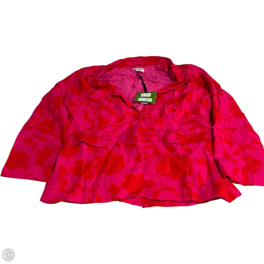 Blazer Designer By Target-designer In Pink & Red, Size: Xl
