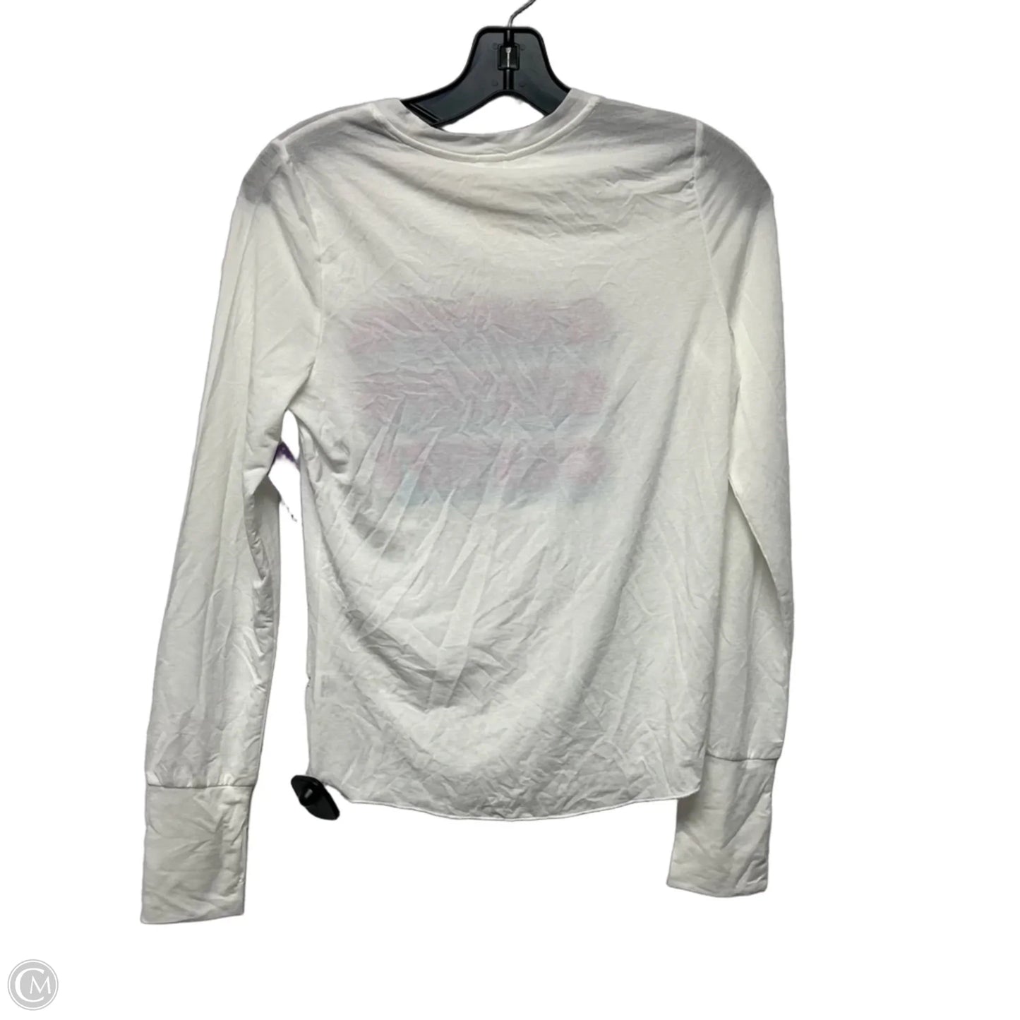 Athletic Top Long Sleeve Crewneck By Spiritual Gangster In White, Size: S