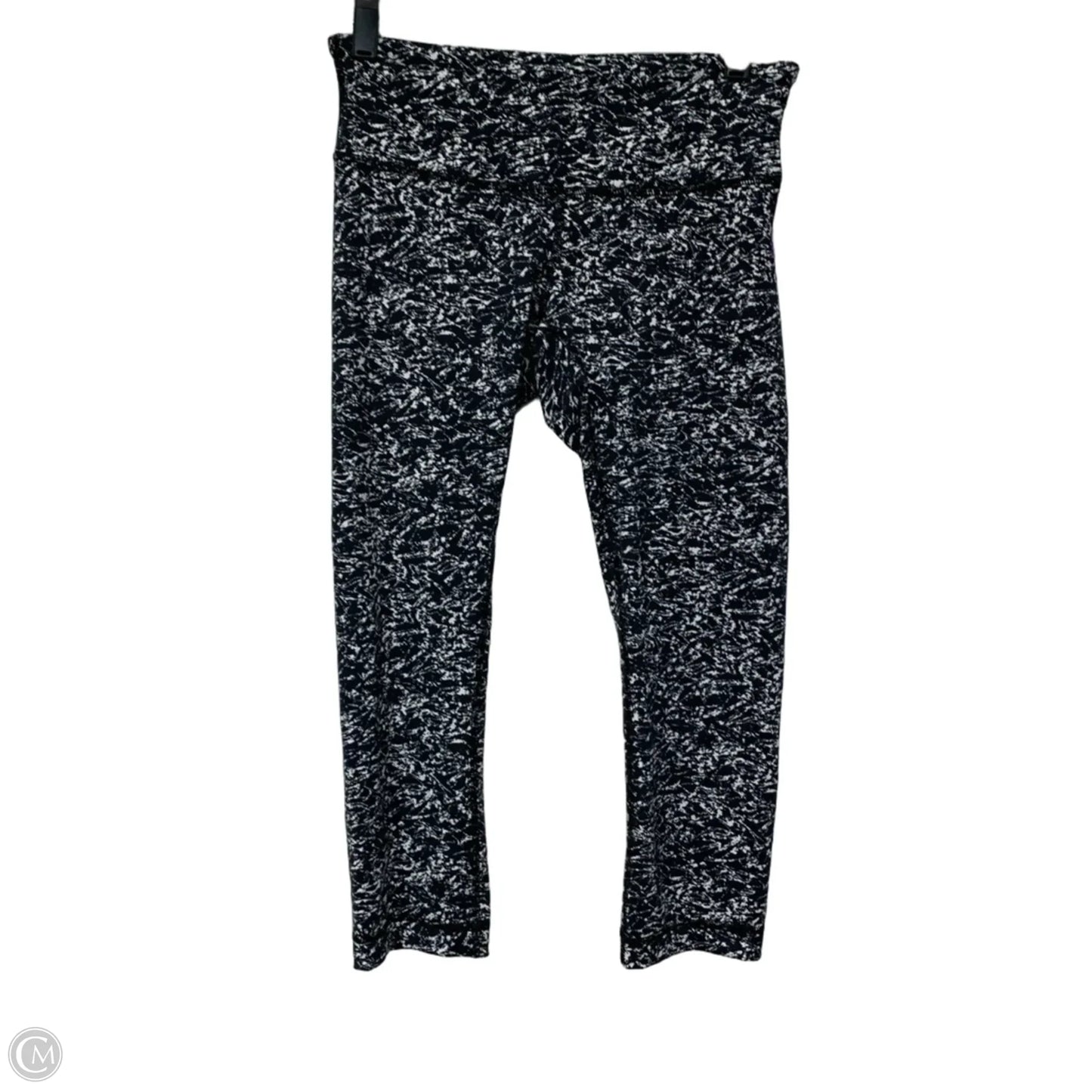 Athletic Leggings Capris By Lululemon In Black & White, Size: S