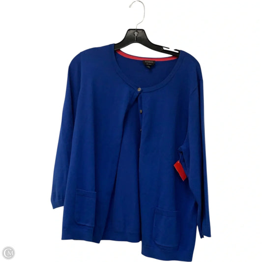 Cardigan By Talbots In Blue, Size: Xl