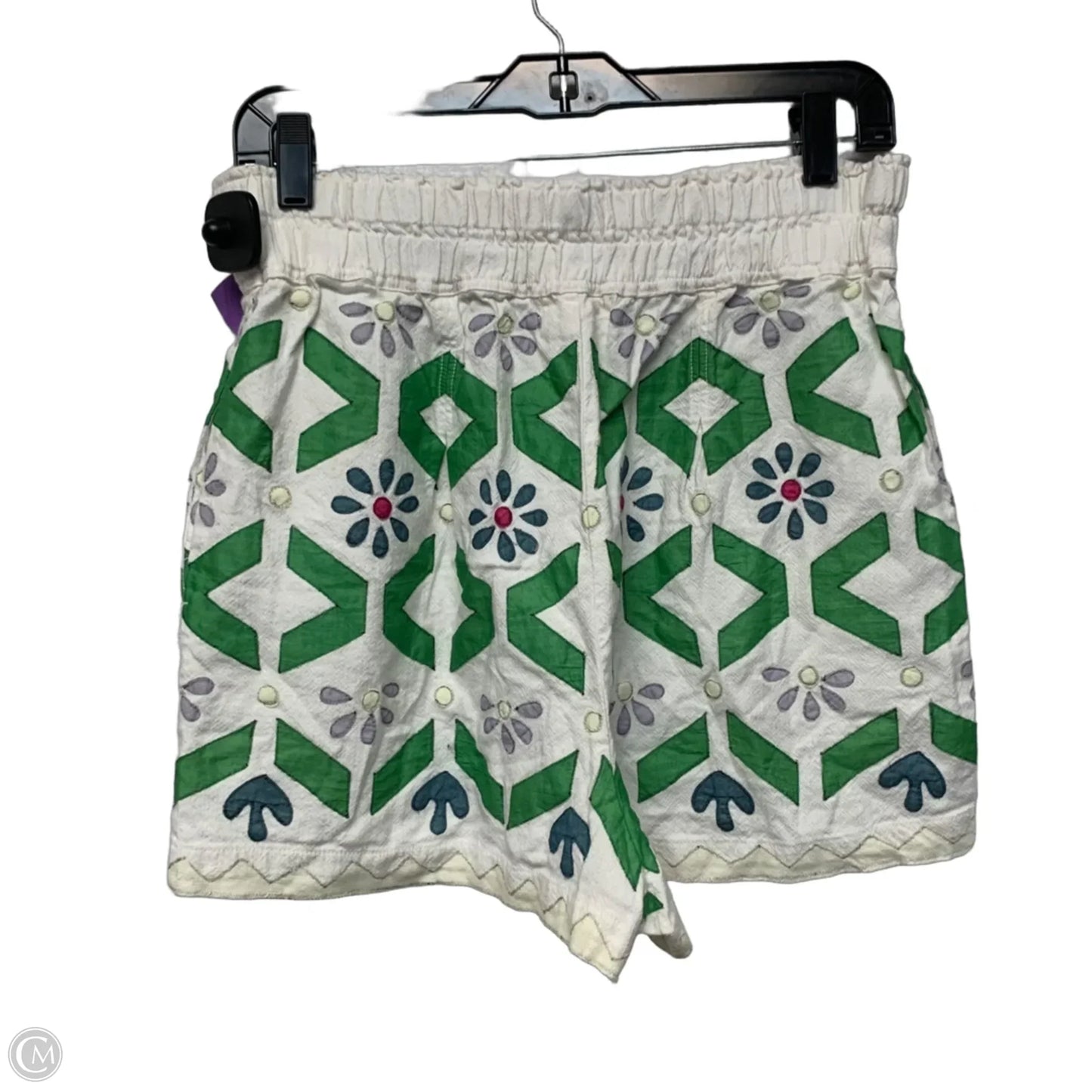Shorts By Anthropologie In Green & White, Size: M