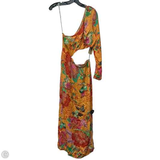 Dress Designer By Farm Rio In Green & Yellow, Size: M