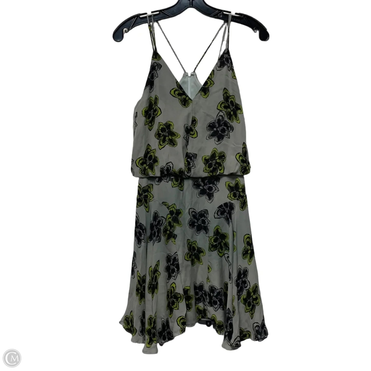Dress Designer By Milly In Green & Grey, Size: Xs