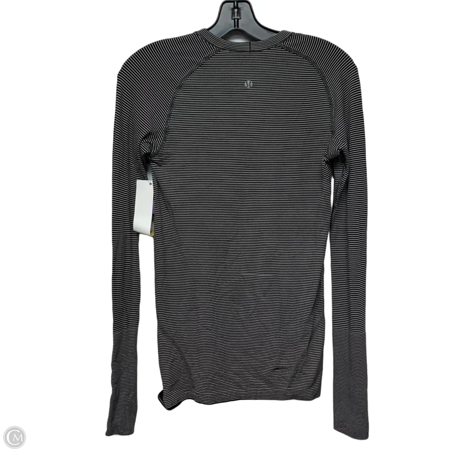 Athletic Top Long Sleeve Crewneck By Lululemon In Striped Pattern, Size: S