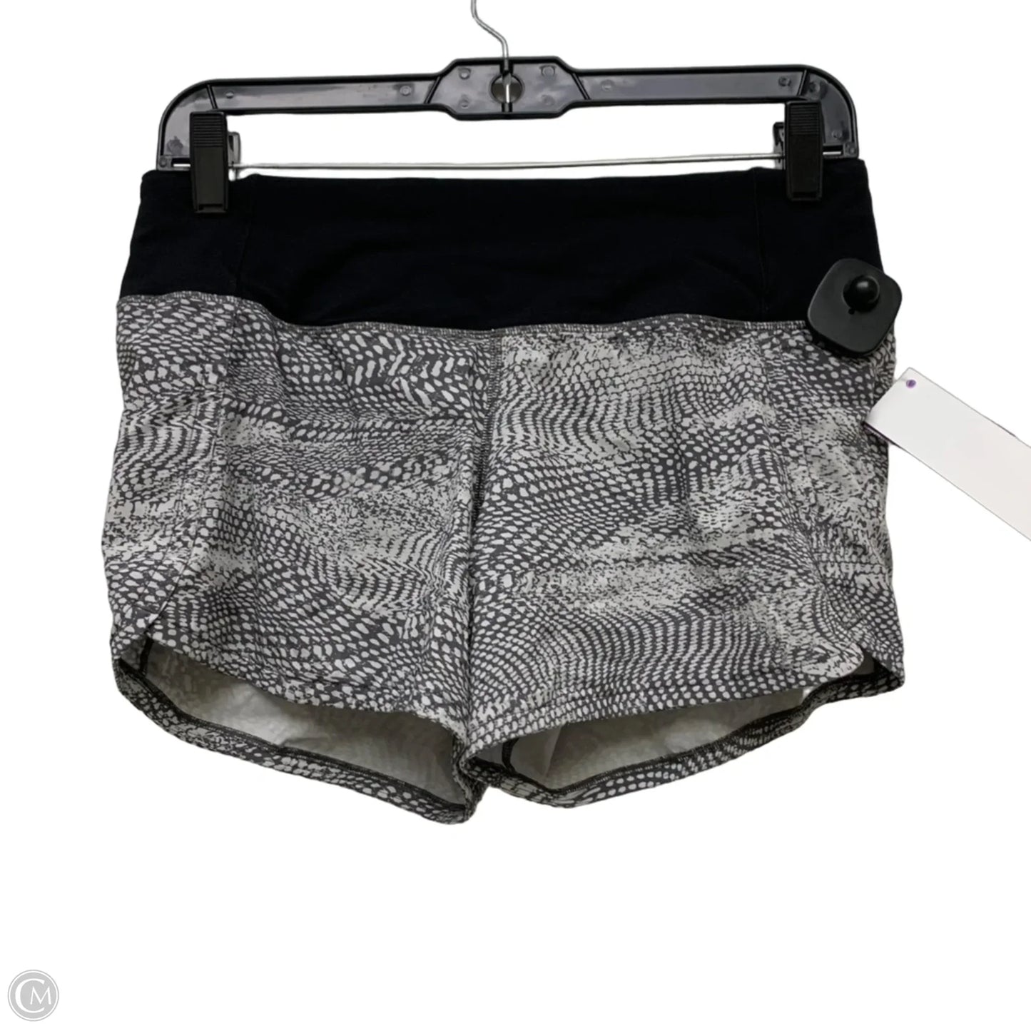 Athletic Shorts By Lululemon In Grey & White, Size: S