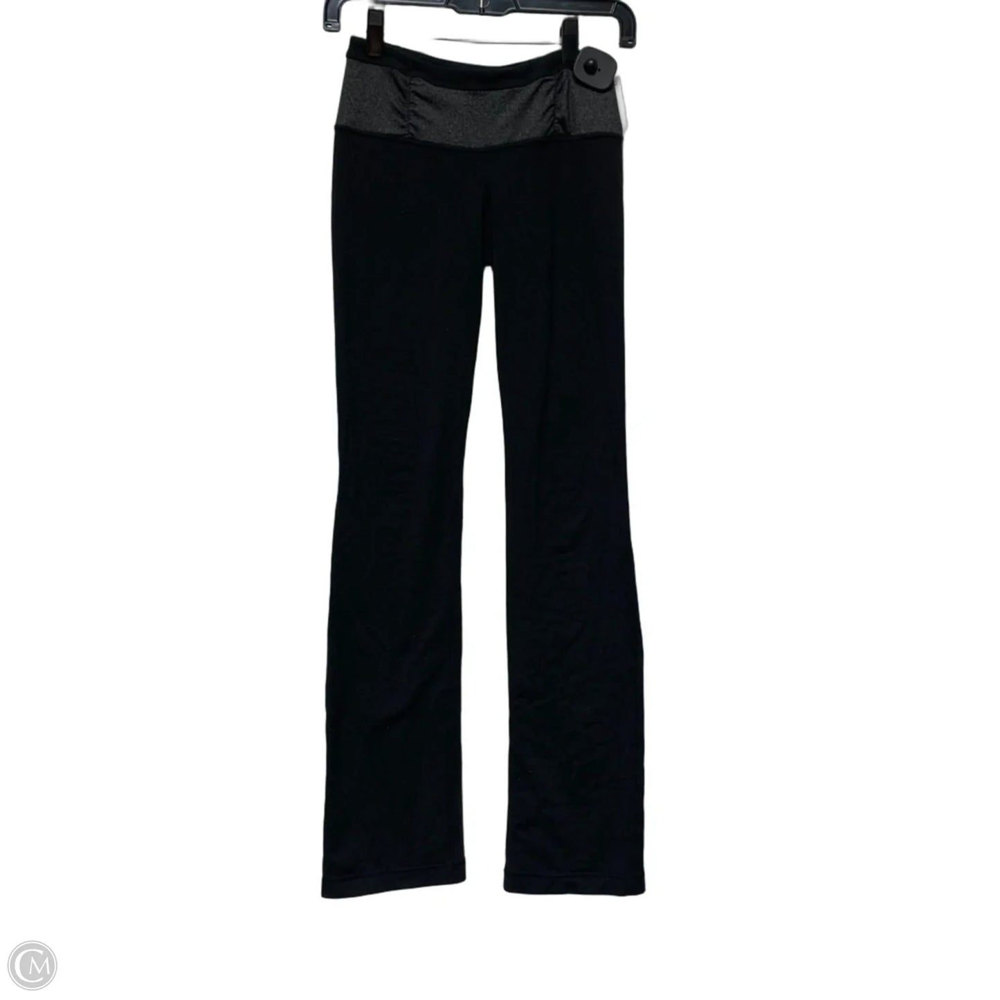 Athletic Leggings By Lululemon In Black & Grey, Size: S