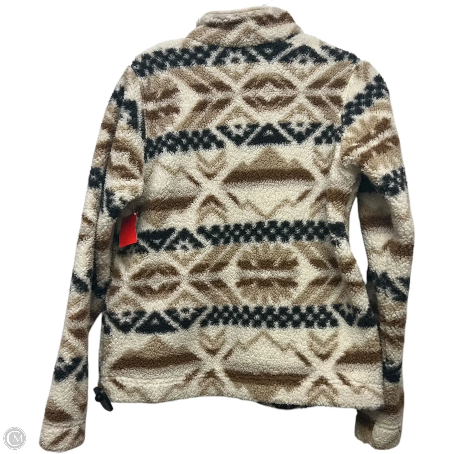 Jacket Faux Fur & Sherpa By Columbia In Brown & Cream, Size: S