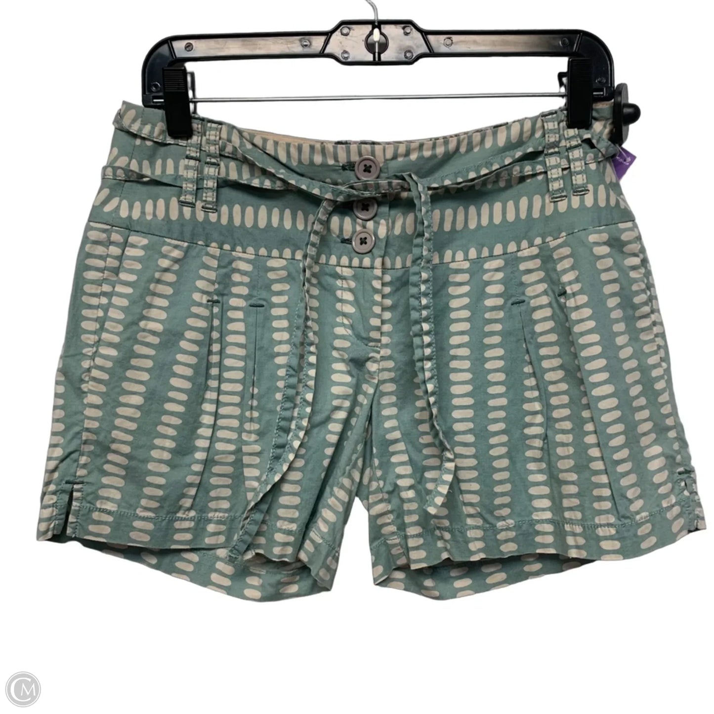 Shorts By Ett Taia In Green & White, Size: 2