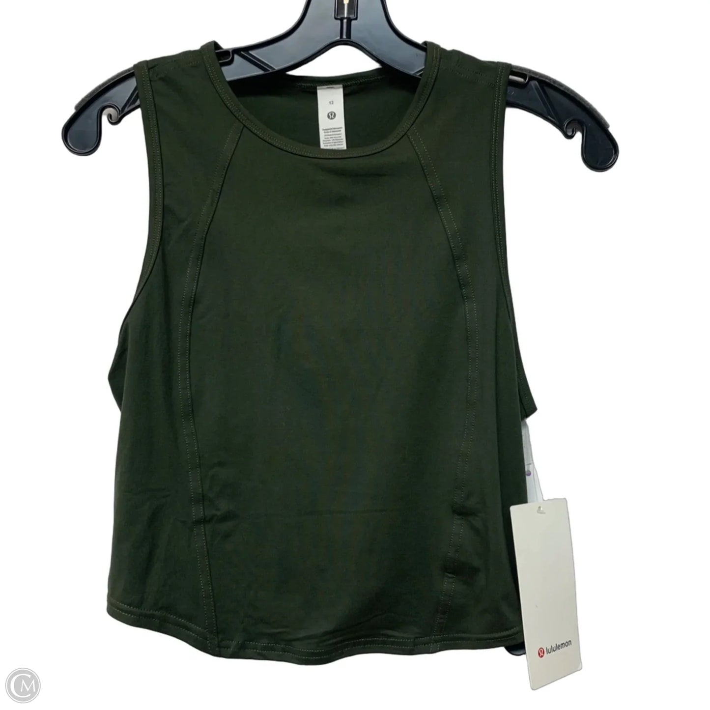 Athletic Tank Top By Lululemon In Green, Size: L