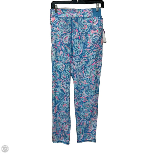 Pants Designer By Lilly Pulitzer In Blue & Pink, Size: L
