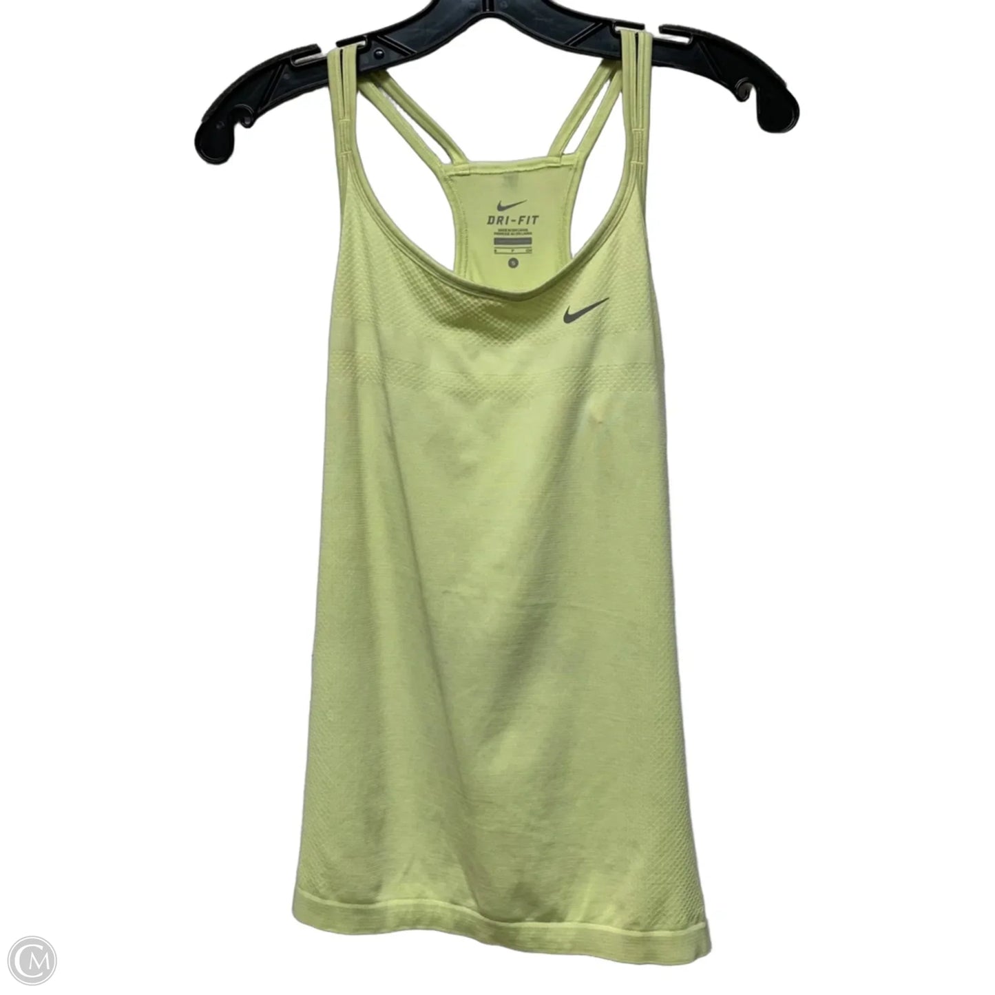 Athletic Tank Top By Nike Apparel In Yellow, Size: S
