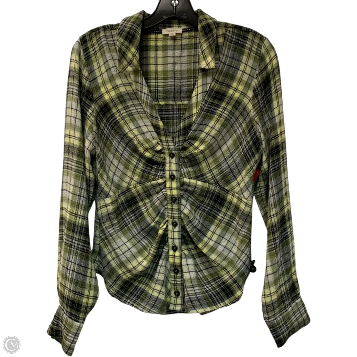 Top Long Sleeve By Pilcro In Green, Size: Xs