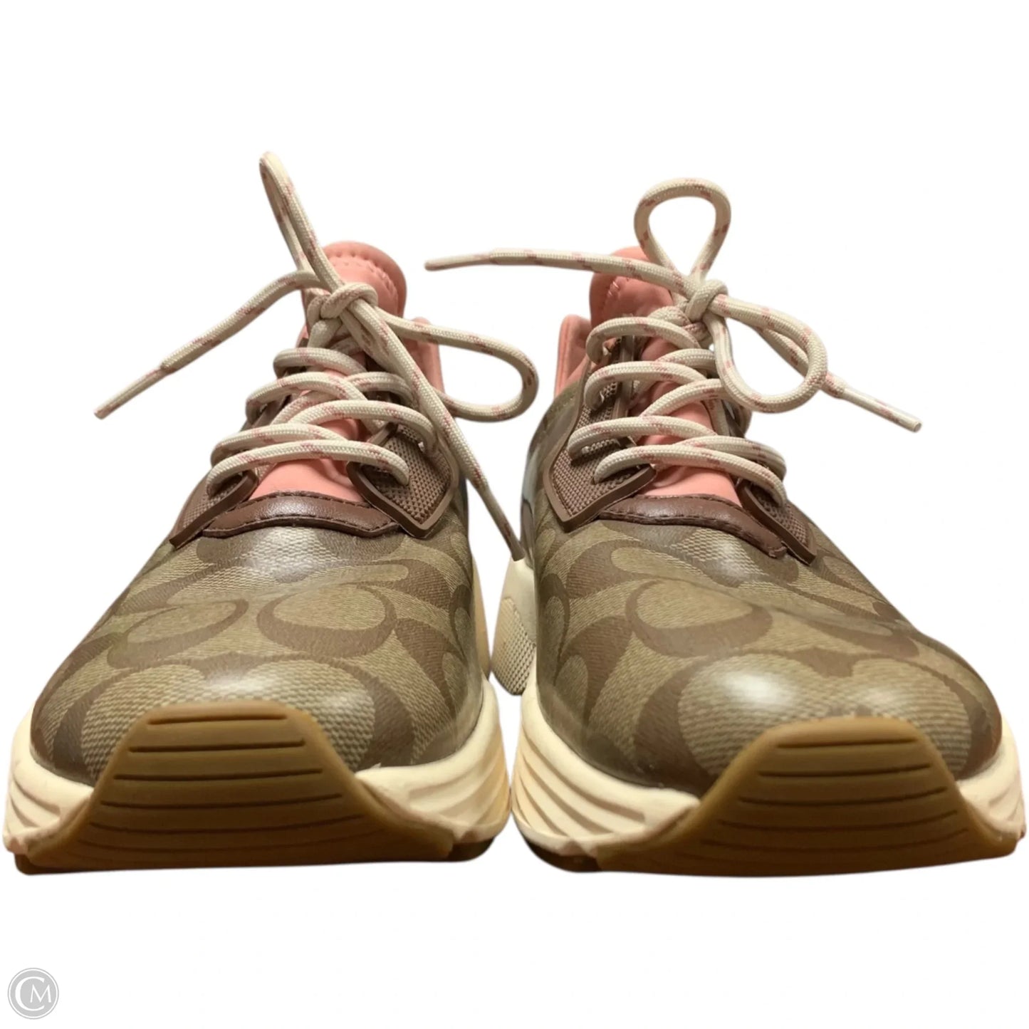 Shoes Designer By Coach In Brown & Pink, Size: 9