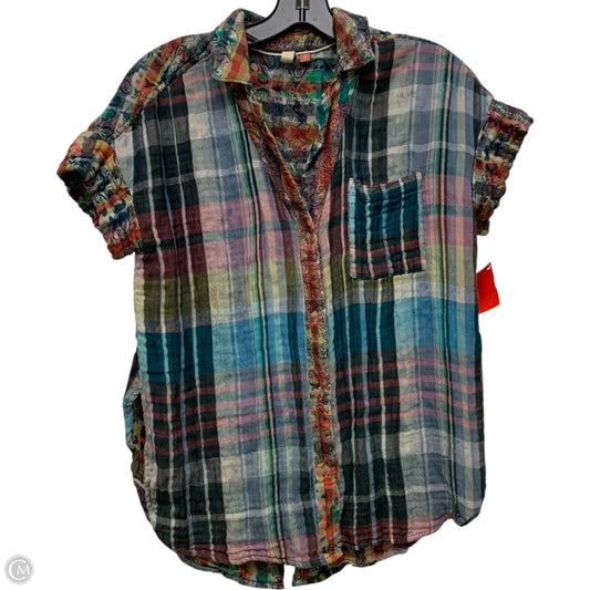Top Short Sleeve By Pilcro In Multi-colored, Size: Xs