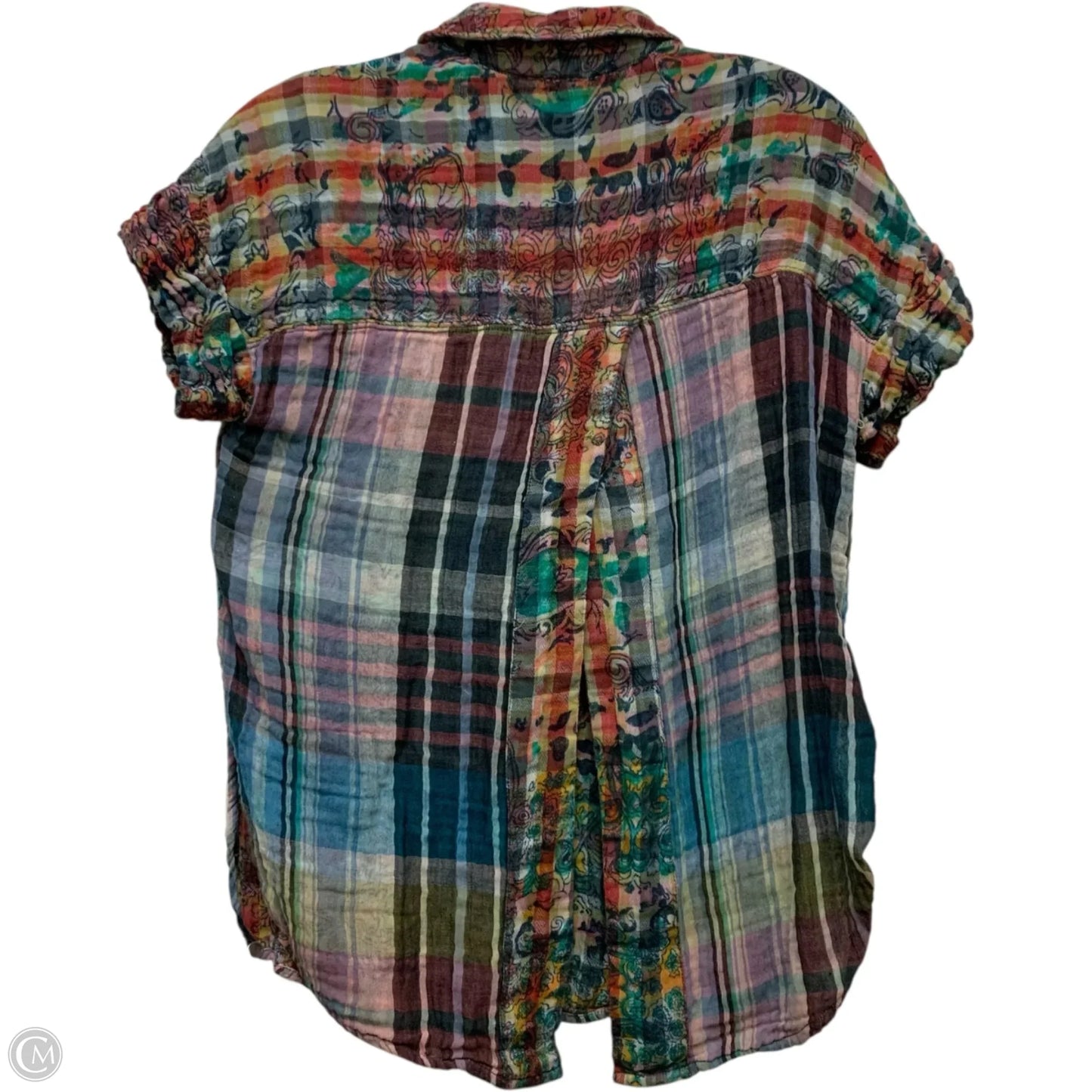 Top Short Sleeve By Pilcro In Multi-colored, Size: Xs