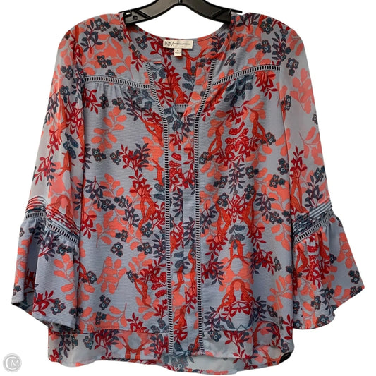 Blouse Designer By Neiman Marcus In Blue, Size: S