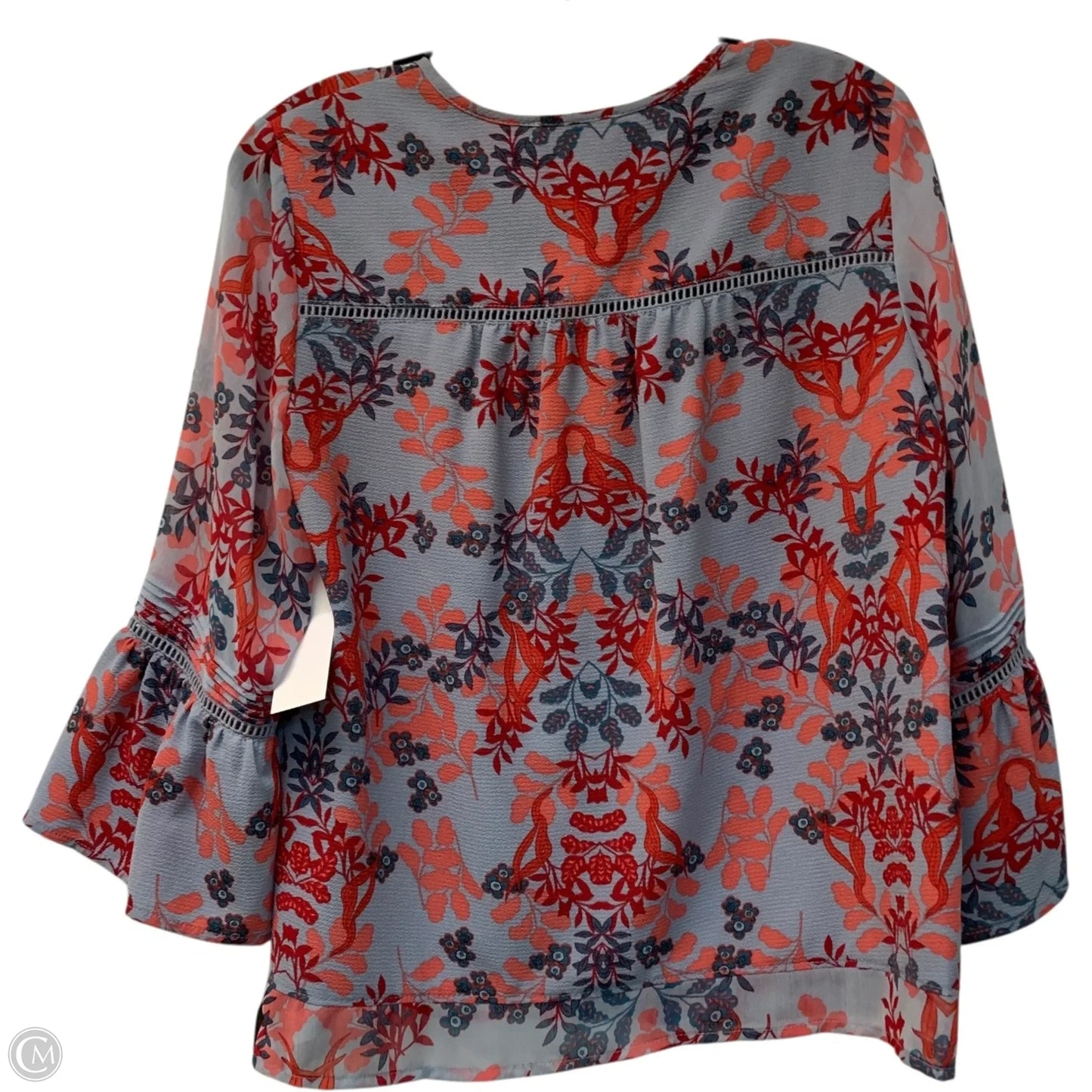 Blouse Designer By Neiman Marcus In Blue, Size: S