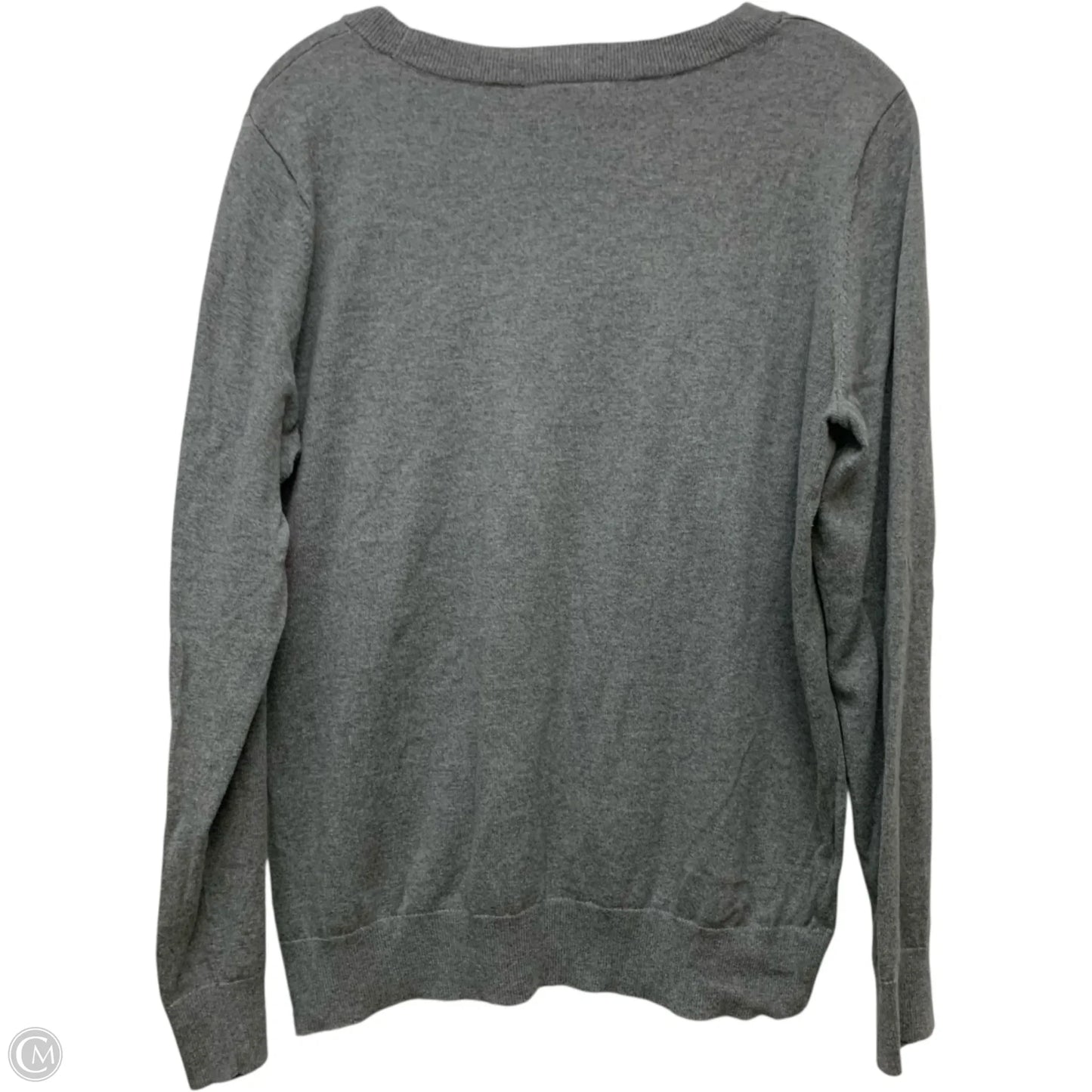Sweater By Loft In Grey, Size: L