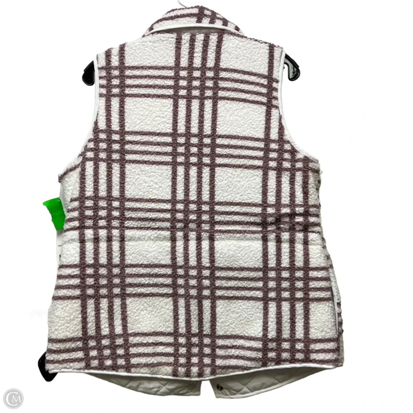 Vest Faux Fur & Sherpa By Weekend Routine In Pink & White, Size: M