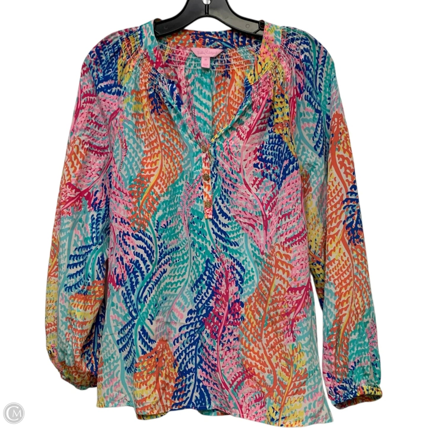 Blouse Designer By Lilly Pulitzer In Multi-colored, Size: M