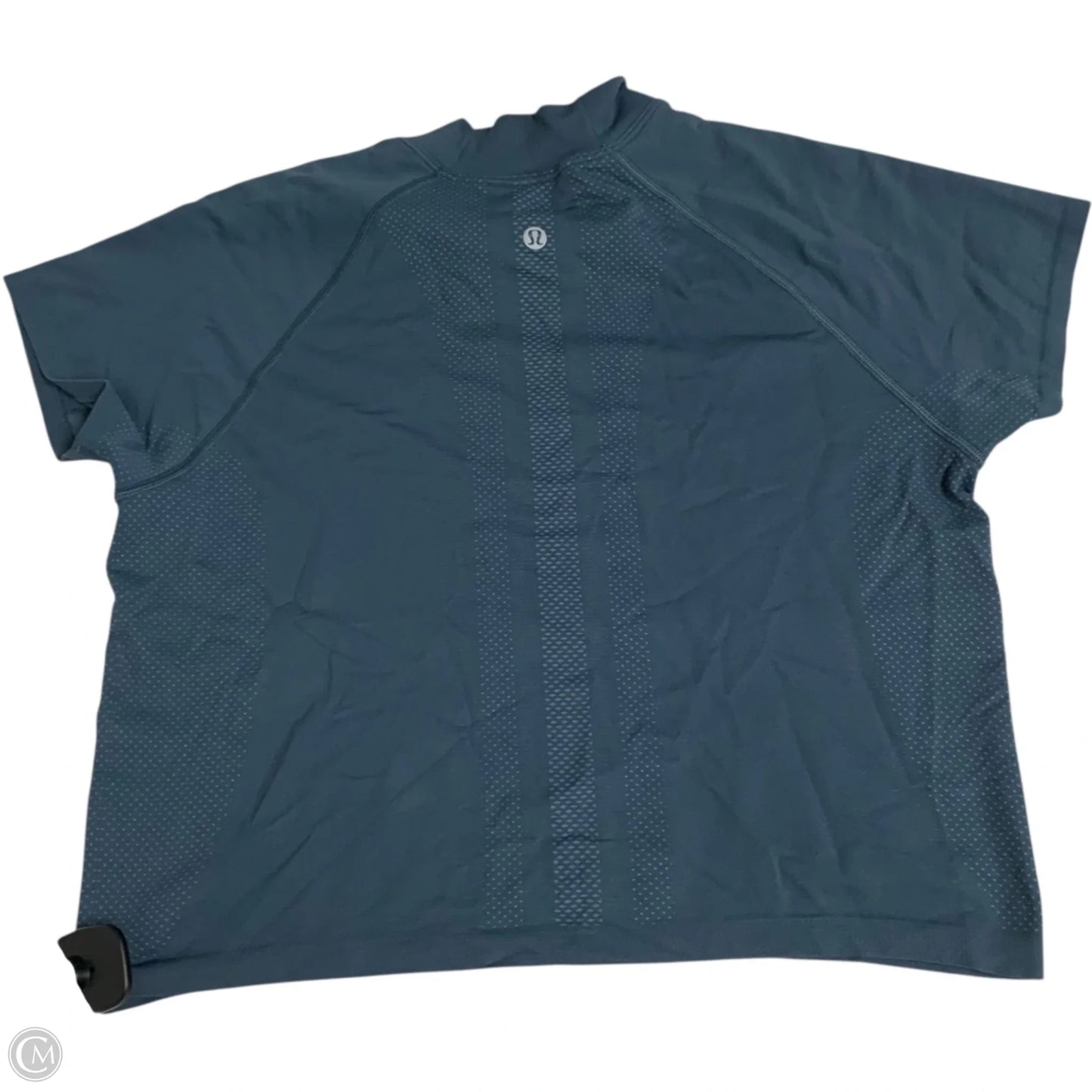 Athletic Top Short Sleeve By Lululemon In Navy, Size: L