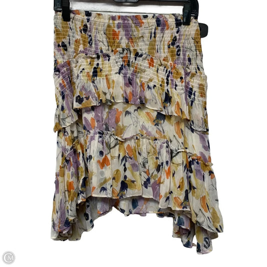 Skirt Mini & Short By Anthropologie In Floral Print, Size: Xs