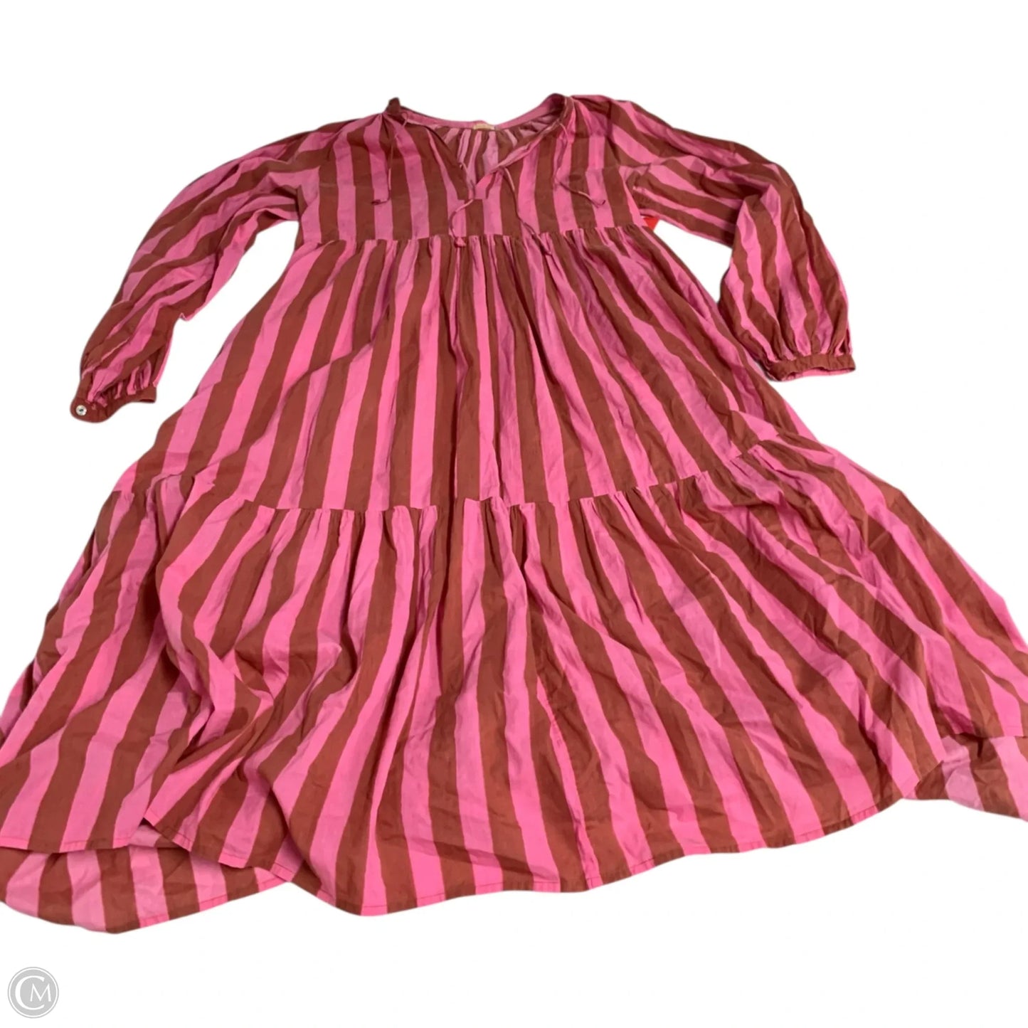 Dress Casual Maxi By matta In Orange & Pink, Size: M