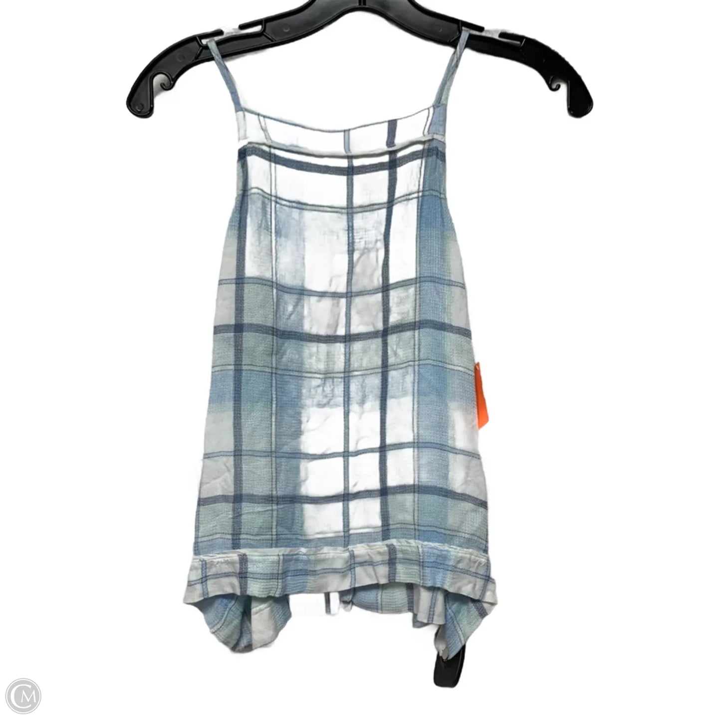 Top Sleeveless By Cloth & Stone In Blue & White, Size: S