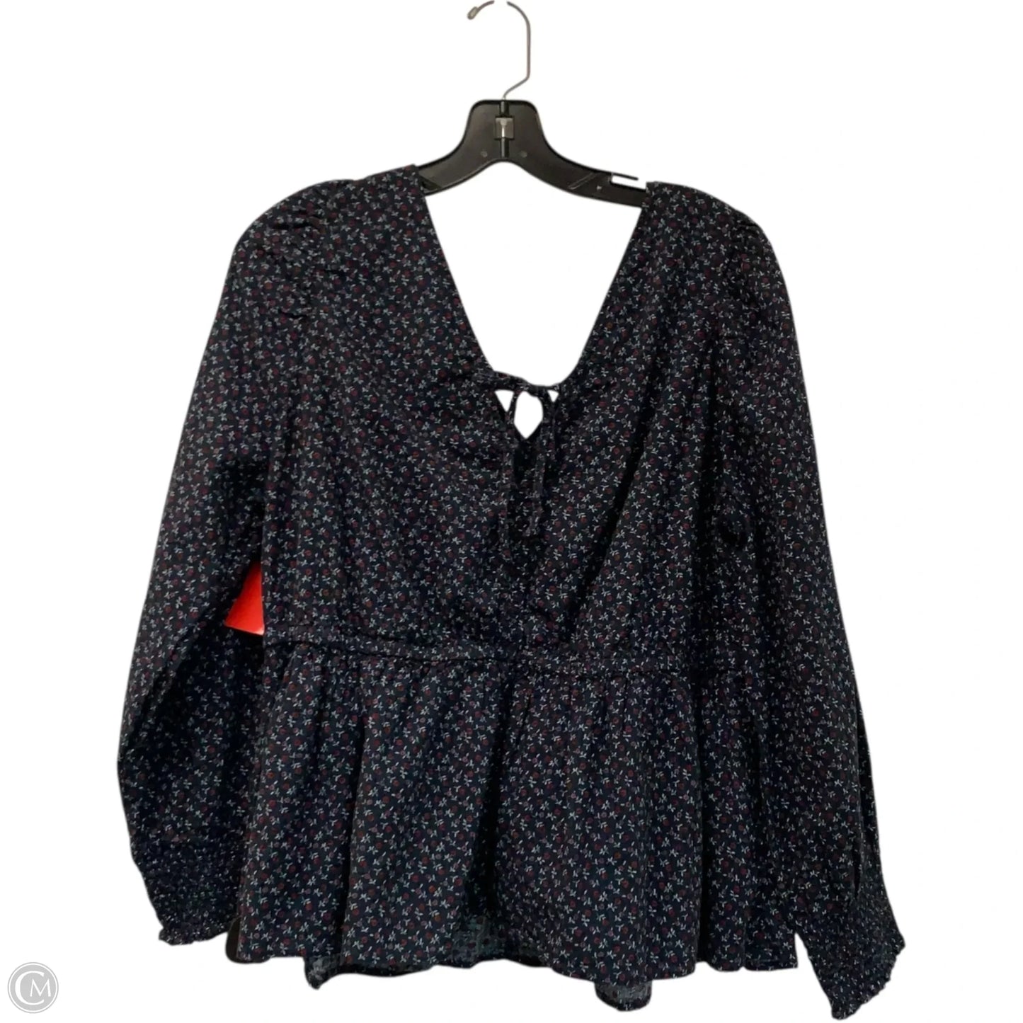 Top Long Sleeve By Madewell In Navy, Size: 1x