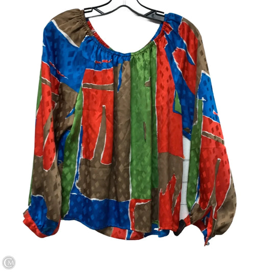 Blouse Long Sleeve Designer By Tory Burch In Multi-colored, Size: Xs