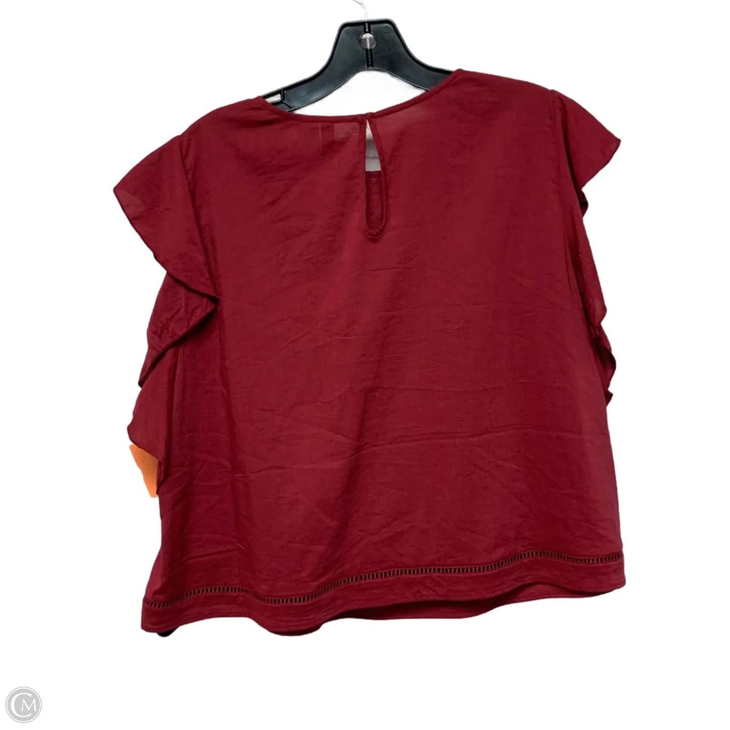 Top Sleeveless By Divided In Red, Size: Xl