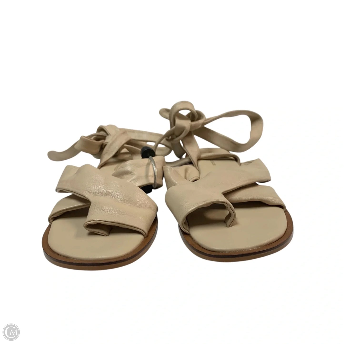 Sandals Flats By Anthropologie In Beige, Size: 8.5