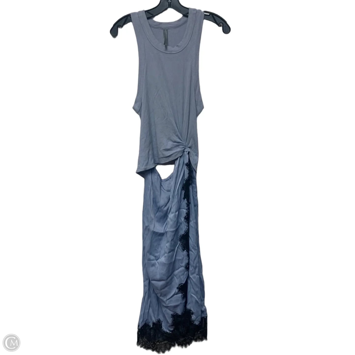 Dress Casual Maxi By Anthropologie In Black & Blue, Size: Lp
