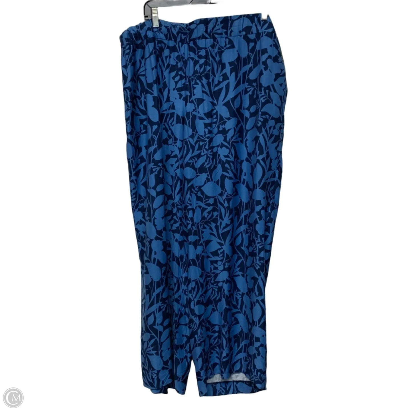 Pants Wide Leg By Talbots In Blue, Size: 2x