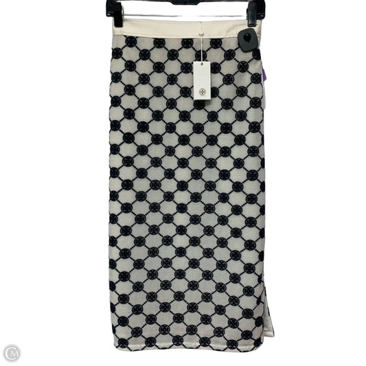 Skirt Designer By Tory Burch In Blue & Cream, Size: Xxs
