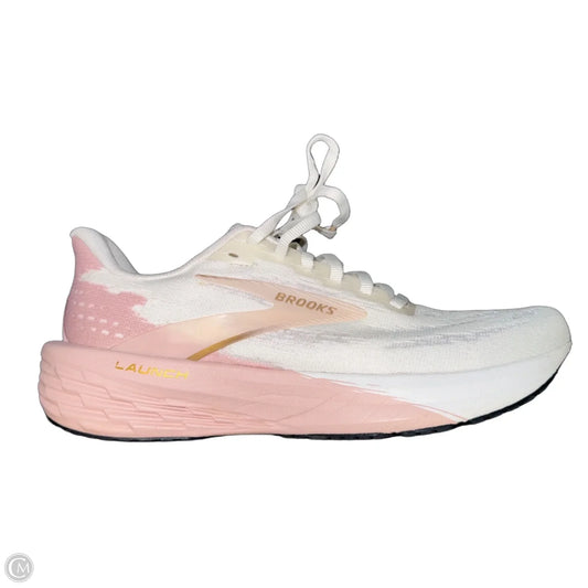 Shoes Athletic By Brooks In Pink & White, Size: 8