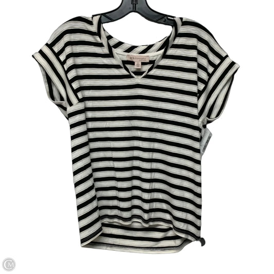 Top Short Sleeve By Philosophy In Black & White, Size: S