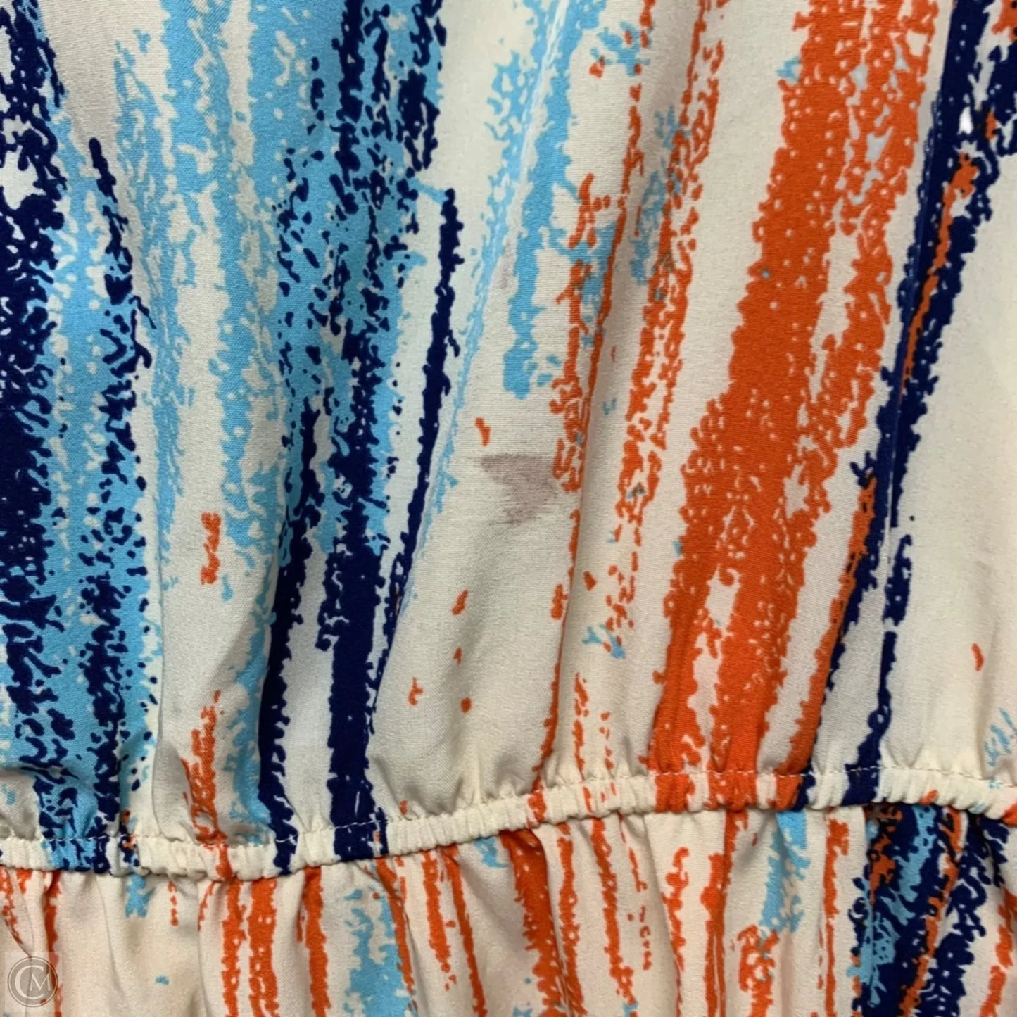 Dress Casual Short By Shein In Blue & Orange, Size: 3x