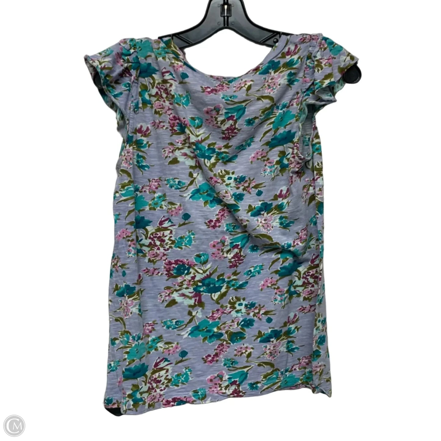 Top Sleeveless By Loft In Blue & Purple, Size: M