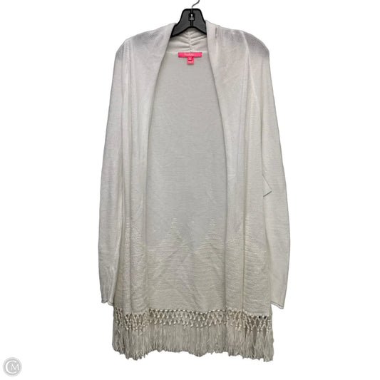 Cardigan Designer By Lilly Pulitzer In White, Size: M